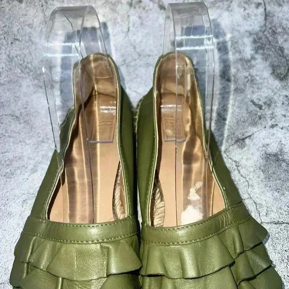 4501. A/ANTHROPOLOGIE ALEXANDER RUFFLE‎ ESPADRILLE  FLATS WMNS EU 36 US 6
